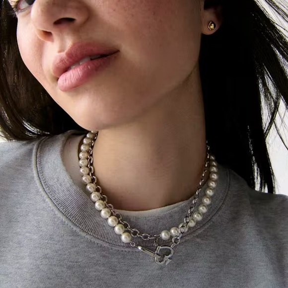 KATE SPADE STATEMENT SPADE PEARL WRAP NECKLACE -  NWT - Picture 1 of 4